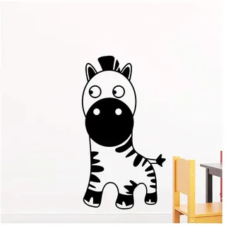 Ambiance-Live junges Zebra - 55 x 30 cm, Schwarz