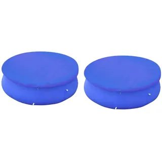 Poolabdeckungen 2 Stk. für 360-367 cm Runde Aufstellpools