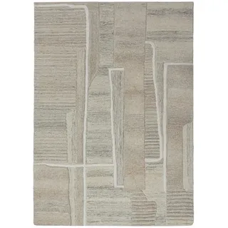KADIMA DESIGN Edale Wollteppich 140 x 200 cm Natur