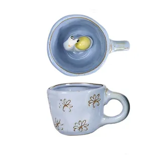 360 ml 3D-Schnecke Gänseblümchen Hund Katze Kaffeetassen Kreativ Niedlich Keramik Lustige Cartoon Tier Tee Milch Tassen Einzigartiges Geburtstagsgeschenk