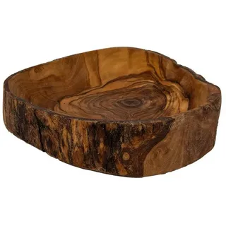 Benera Snackschale Rustikale Snackschale Dekoschale aus Oliveholz ca. 14 cm, Olivenholz
