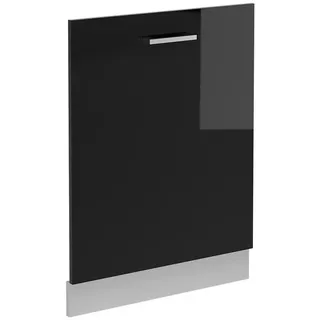 Vicco Unterschrank Geschirrspülblende R-Line 60 x 0 x 0 cm Schwarz Hochglanz