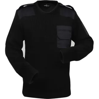 Eleganter - HOMMIE Herren Arbeitspullover Schwarz Gr. M - Praktischen Design für Garten & Zuhause, ,Einfach zu montieren - Schwarz