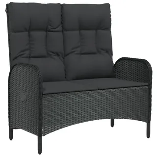vidaXL Gartenbank 107 x 57 x 109 cm Schwarz
