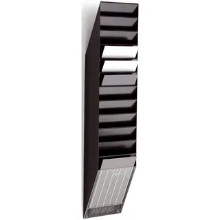 Durable Prospektspender FLEXIBOXX 12 A4 hoch 24,2 x 13,5 x 111,5 cm 1 St. Schwarz