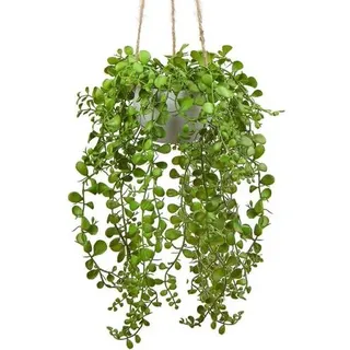 Kunstpflanze Ficus Pumila Hängepflanze Wand Deko 35cm Type #3