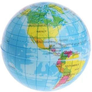 JAGENIE Fast Rising Squeeze Antistress Stress Relief Weltkarte Ball Planet Erde A - Reference description