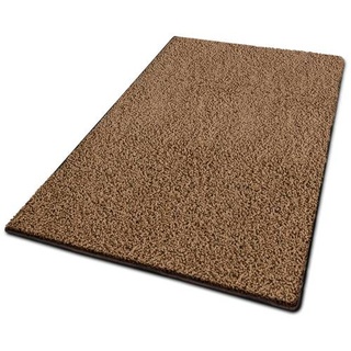 Karat Shaggy-Teppich auf Maß | Barcelona | Hellbraun 53 | 300x300 cm
