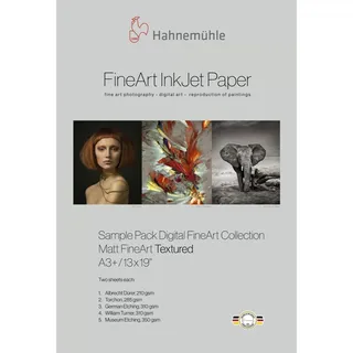 Hahnemühle Hahnemuhle Sample Pack A3+ matt strukturiert 10 Blatt