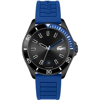Lacoste Analog Quarzuhr für Herren Kollektion TIEBREAKER mit Blaues Silikonarmband - 2011262