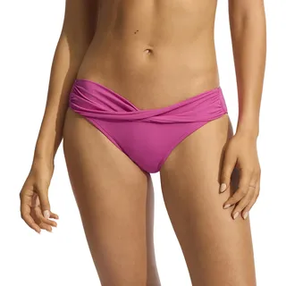 Seafolly Damen Bikinihose mit Twist-Band, Hipster, vollständige Abdeckung, Badeanzug Bikini-Unterteile, Eco Collective Hot Pink, 42 - 42