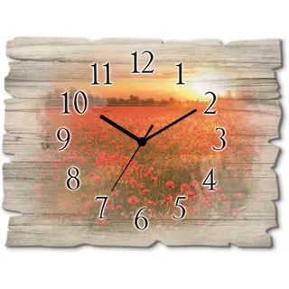 ARTland Mohnblumenfeld bei Sonnenuntergang 40,0 cm S6AM rot