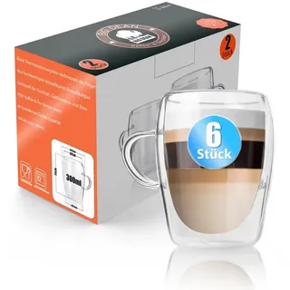 BigDean Latte Macchiato Glas 0,3 l 6-tlg.