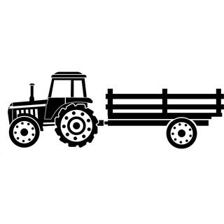 EmmiJules Wandtattoo Traktor für Kinderzimmer (60cm x 20cm) - mit Namen möglich - Made in Germany - in verschiedenen Farben - Trecker Junge Mädchen Jungs Wandsticker Wandsticker