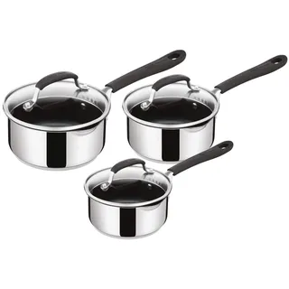 Tefal Jamie Oliver E303S344 Pfannen-Set, Edelstahl, Induktionsgeeignet, 3-teilig
