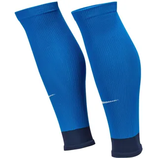 Nike Strike Dri-FIT Fußball Sleeve-Stutzen Royal Blue/Midnight Navy/White S/M