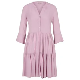 TOM TAILOR Denim Sommerkleid BABYDOLL aus Viskose rosa XL (42)