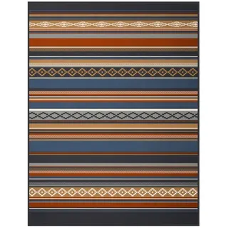 Wohndecke Adventure, Ethno-Decke in 150x200 cm, Decke aus Baumwollmischgewebe, Biederlack, Made in Germany schwarz