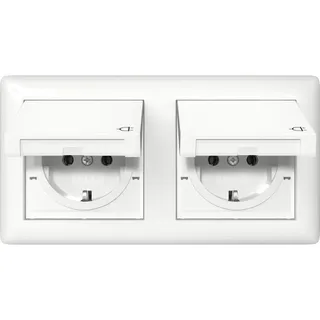 Gira Abdeckrahmen 415803 Weiß