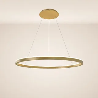 s.luce LED Ring Pendelleuchte 1-flg. Ø 100 cm rund gold