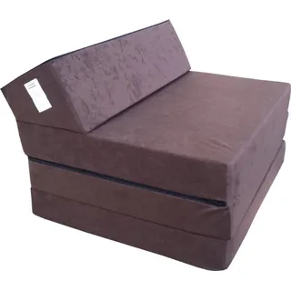 Natalia Spzoo Schlafsessel Klappmatratze Faltmatratze 200x70x10cm, 0811021 - Braun