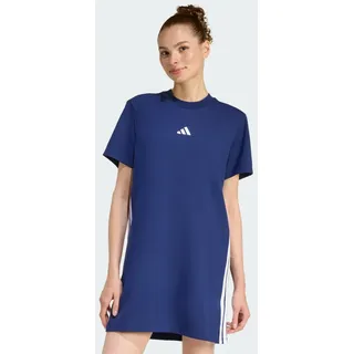 adidas Shirtkleid Blau/Weiß S