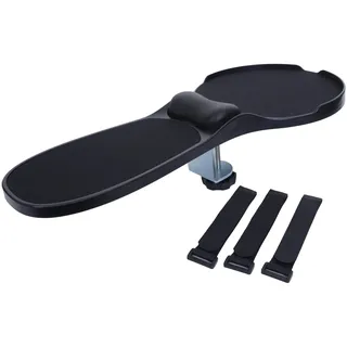 Mendler 2in1 Armauflage mit Mauspad HWC-N76 verstellbar | Tisch-/Armlehnen-Mousepad, Gelenkstütze, Handgelenkkissen, ergonomisch 90°