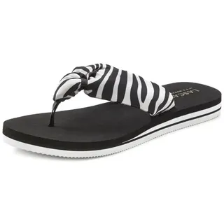 LASCANA Zehentrenner Damen Schwarz/Weiß 36