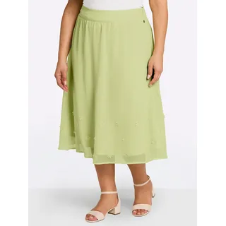 sheego A-Linien-Rock Damen Grün 48