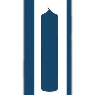 Kopschitz Kerzen 12 Altar Kerzen Blau Petrol 10% BW Anteil (Bienenwachs Kerzen) 20 x 5 cm im XXL Format