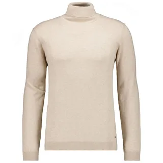 Rundhalspullover RAGMAN, Herren, Gr. 50, beige (beige, melange, 820), Strick, 95% Baumwolle 5% Kaschmir, ohne Ausschnitt, Pullover Rundhalspullover