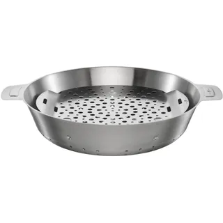 Fiskars Norden Grill Chef Stahl-Dampfkorb, Zur Verwendung als Grillkorb, Dampfgarer oder Sieb, Ø 30 cm, 1066431
