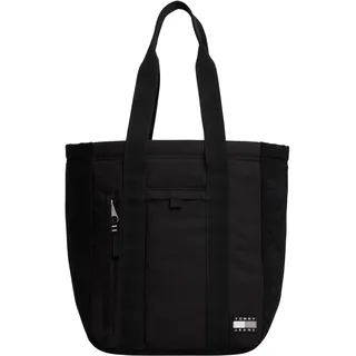 TOMMY JEANS Herren Tote Bag Tasche Daily Tech mit Reißverschluss, Schwarz (Black), Einheitsgröße