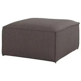 Fun Möbel Polsterhocker Designerhocker CELES Premium 65 x 40 x 65 cm Taupe