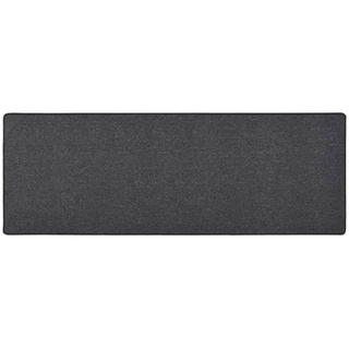 Teppich Teppichläufer Anthrazit 80x250 cm, furnicato, Rechteckig schwarz
