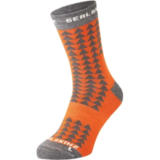 SealSkinz Unisex Mid Length Running Sock Hilgay Merino Laufsocke, mittellang - S