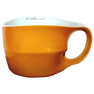 Colani Tasse Jumbotasse große XXL Tasse Becher Kaffeetasse 450ml, Porzellan, im Geschenkkarton, Spülmaschinengeeignet orange