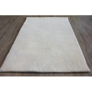 Original Berber Teppich 4 wollweiss 15/15 Double (ca. 90.000 Florfäden/m2), handgeknüpft in Marokko, Material: 100% Schurwolle. (150 x 150 quadratisch)