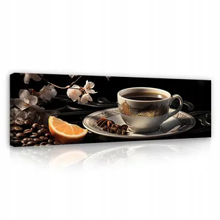 BILDER Küche Kaffee Leinwandbild 145x45