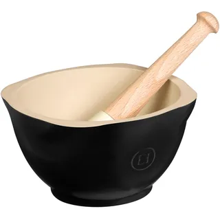 Emile Henry Mörser mit Stößel Ø 14 cm rot