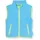 Fleece Weste aquablau 140
