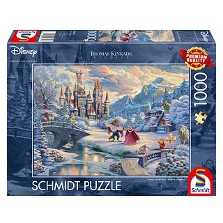 Schmidt Disney Thomas Kinkade Die schöne und das Biest Puzzle, 1000 Teile