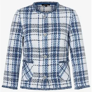 More & More Blazer in Bouclé-Optik, Bleu, 44