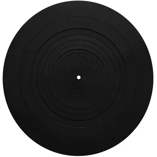 Plattenmatte Plattenmatte Gummi Silikon Antistatisch Slipmat für Plattenspieler 3mm Dicke Schwarz