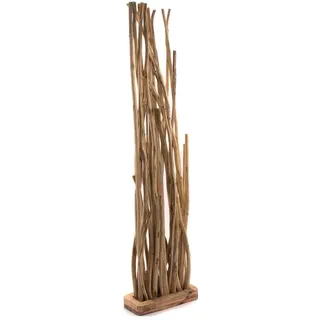 DESIGN DELIGHTS RAUMTEILER Natur, Holz 40x170x20 cm, Wohnzimmer, Raumteiler | Paravents, Paravents