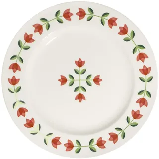Elegantes 24-teiliges Speiseservice, 100% Porzellan | Inklusive Servierteller, Schüsseln und Dessertteller | Spülmaschinen- und mikrowellengeeignet
