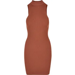 URBAN CLASSICS Cut Out Kurzes ärmelloses Kleid Terracotta 4XL