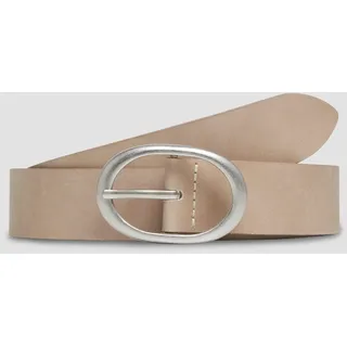 s.Oliver Klassischer Ledergürtel Leder beige 105