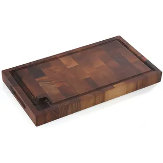 ZASSENHAUS Hackblock, Nussbaum Stirnholz 45 x 25 x 4 cm