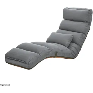 Hti-Living Liegesessel Maribel Polyester 1 x 1 x 1 cm Grau